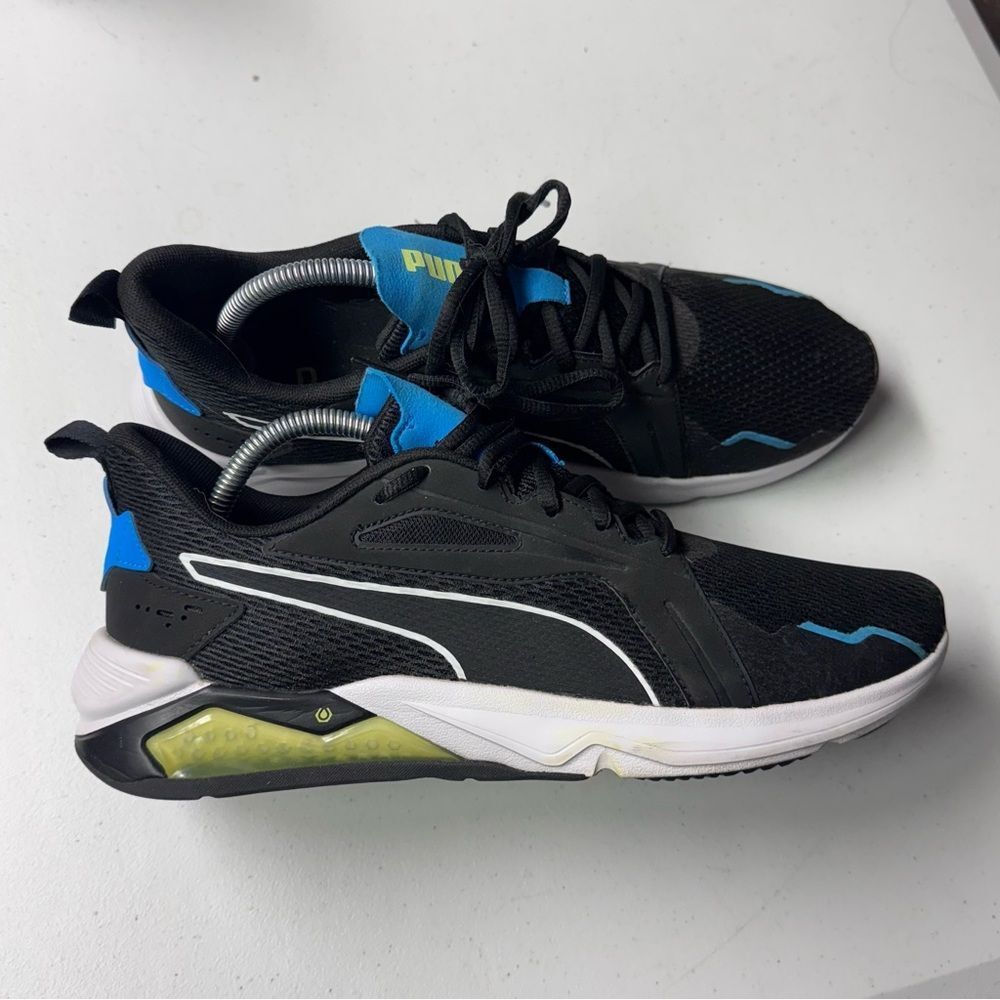 Puma Black Blue Athletic Mens shoes Sneakers size 10.5
